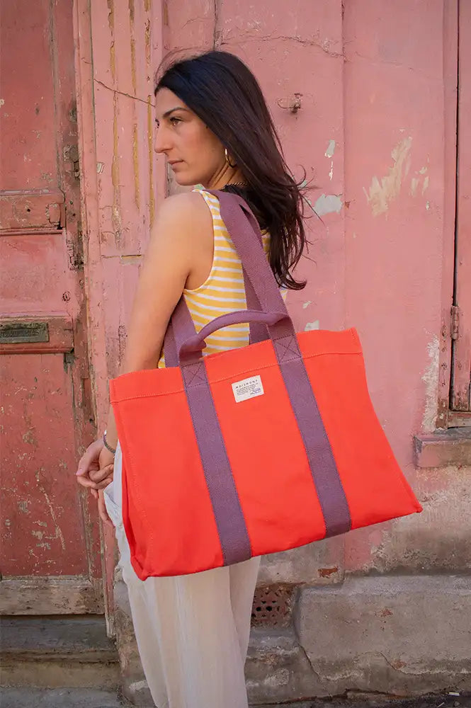 Moismont No.46 Cabas Jasper Canvas Bag - The Mercantile London