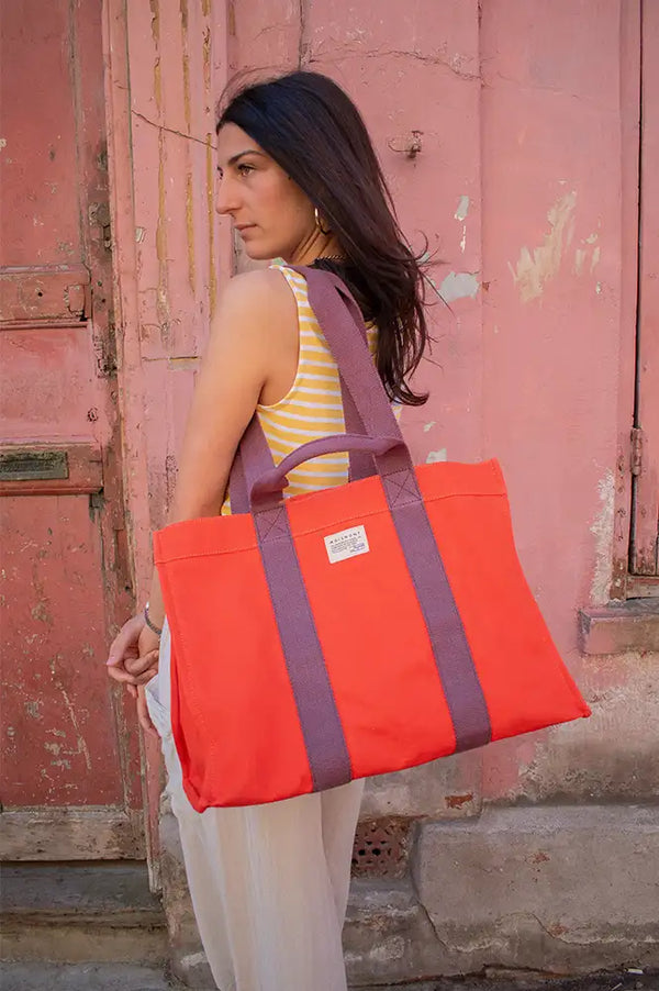 Moismont No.46 Cabas Jasper Canvas Bag - The Mercantile London