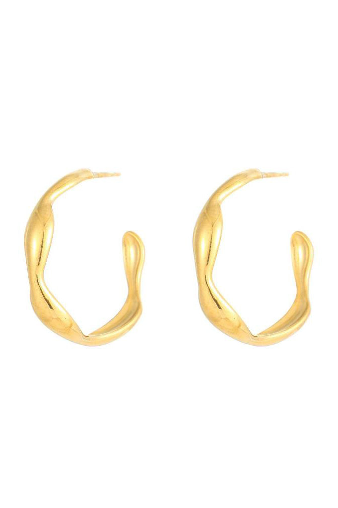 AW23 Molten Hoop in Gold - The Mercantile London