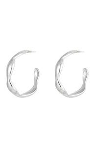 AW23 Molten Hoop in Silver - The Mercantile London