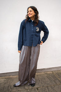 Stella Nova Navy Embellished Moon Shirt - The Mercantile London