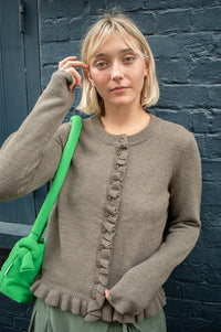 Object Elvina Morel Melange Cardigan - The Mercantile London