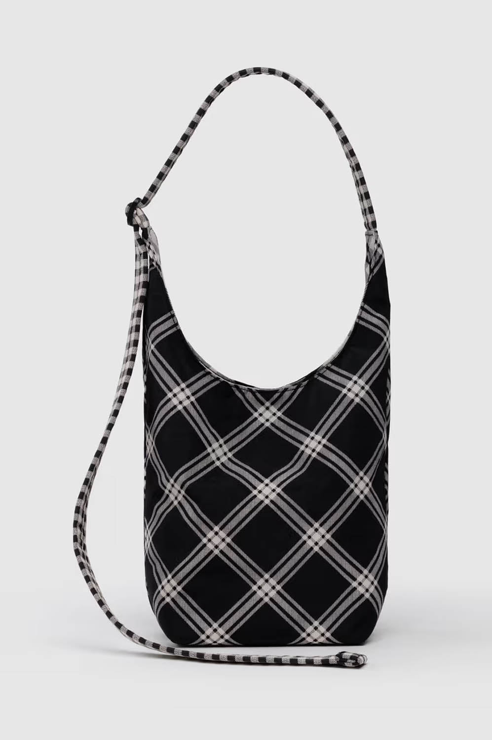 Baggu Small Nylon Mixed Plaid Sling Bag - The Mercantile London