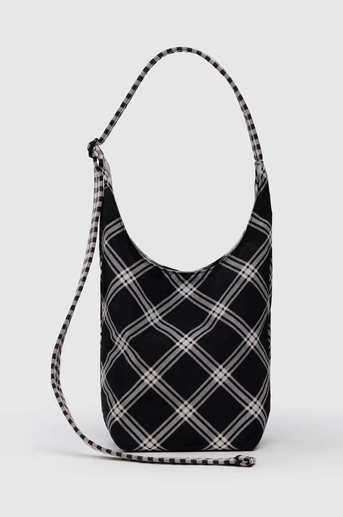 Baggu Small Nylon Mixed Plaid Sling Bag - The Mercantile London