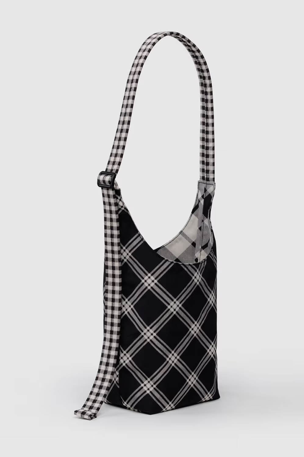Baggu Small Nylon Mixed Plaid Sling Bag - The Mercantile London