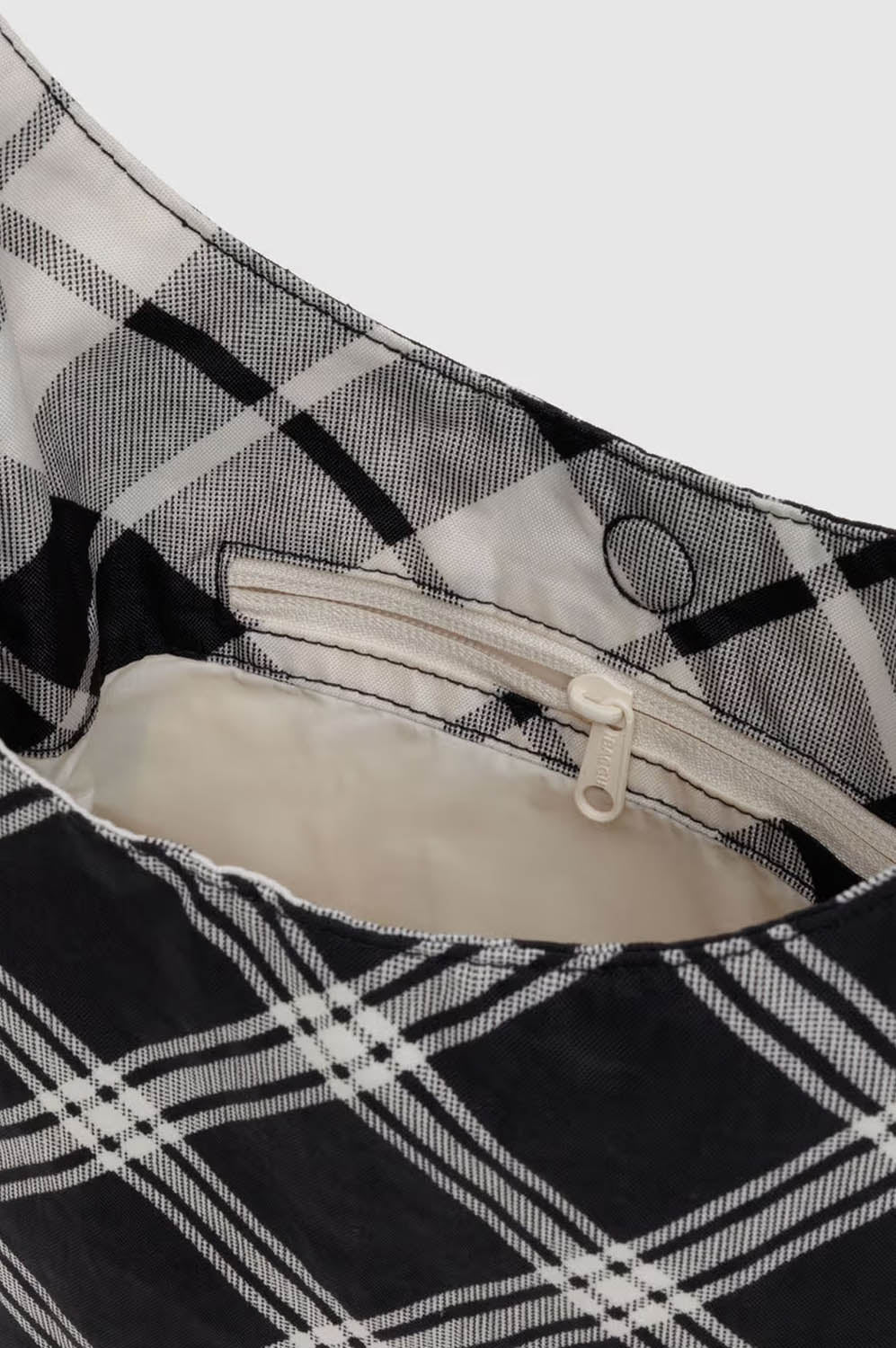 Baggu Small Nylon Mixed Plaid Sling Bag - The Mercantile London