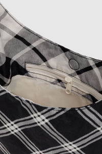 Baggu Small Nylon Mixed Plaid Sling Bag - The Mercantile London