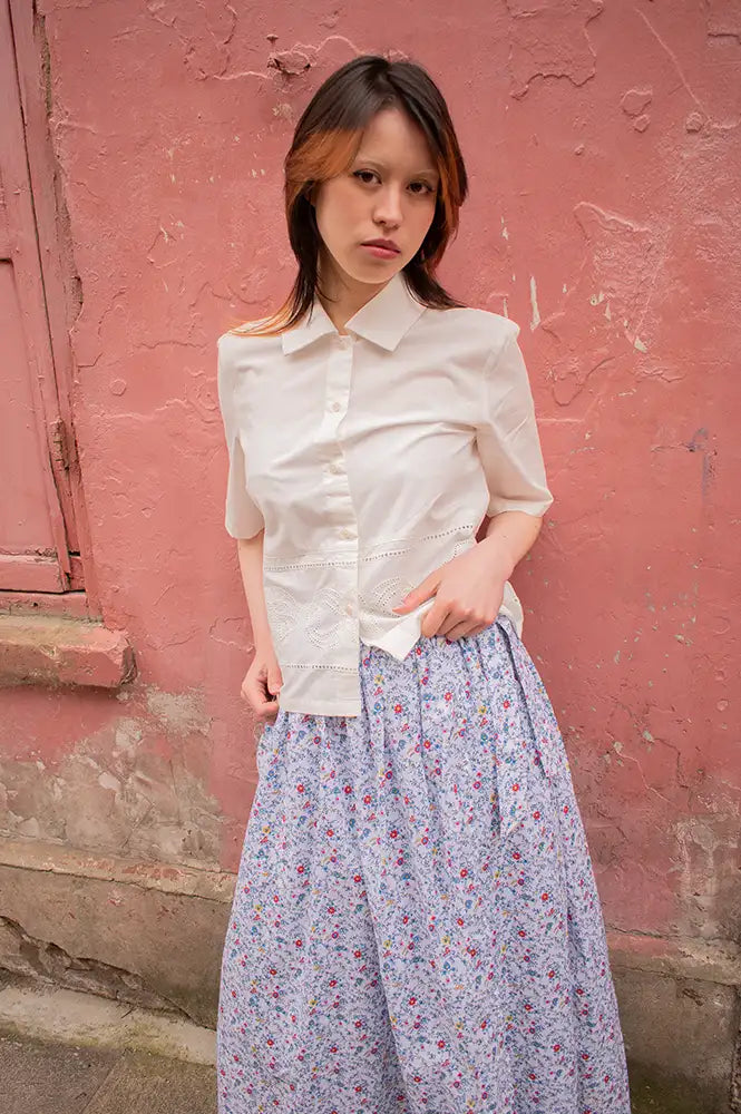 Thinking Mu Ane Vainica White Blouse - The Mercantile London