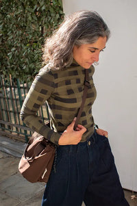 Thinking Mu Tangle Print Ellen Top