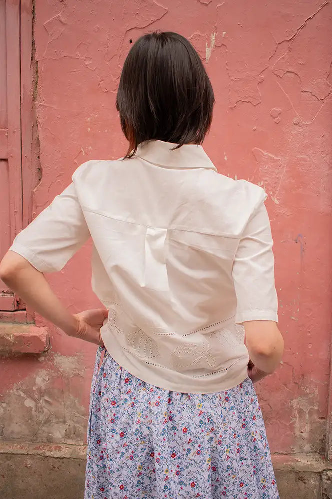 Thinking Mu Ane Vainica White Blouse - The Mercantile London
