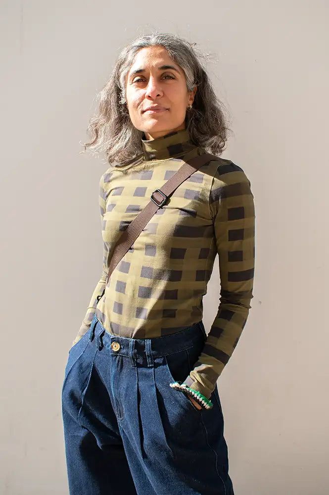 Thinking Mu Tangle Print Ellen Top