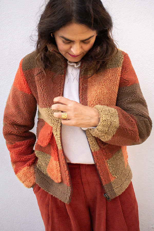 Thinking Mu Sophie Creck Checks Jacket - The Mercantile London