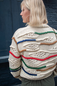 Thinking Mu Candela Macrame Knitted Jumper - The Mercantile London