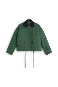 Thinking Mu Dark Green and Navy Norma Jacket