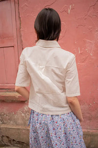 Thinking Mu Ane Vainica White Blouse - The Mercantile London