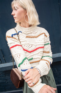 Thinking Mu Candela Macrame Knitted Jumper - The Mercantile London