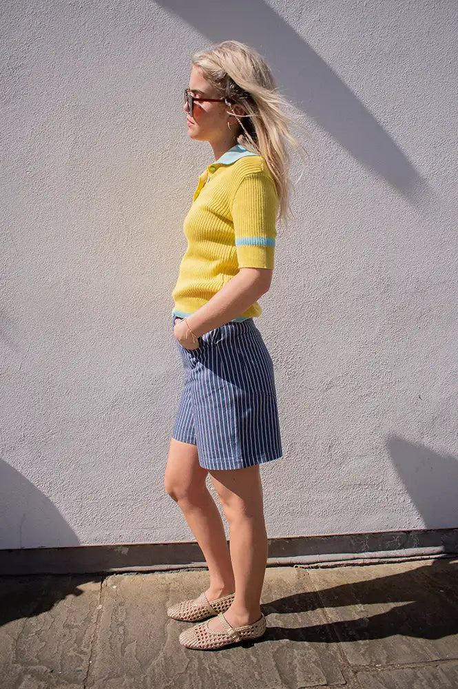 Dr Bloom Trina Gold Knitted Top - The Mercantile London