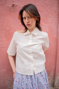 Thinking Mu Ane Vainica White Blouse - The Mercantile London
