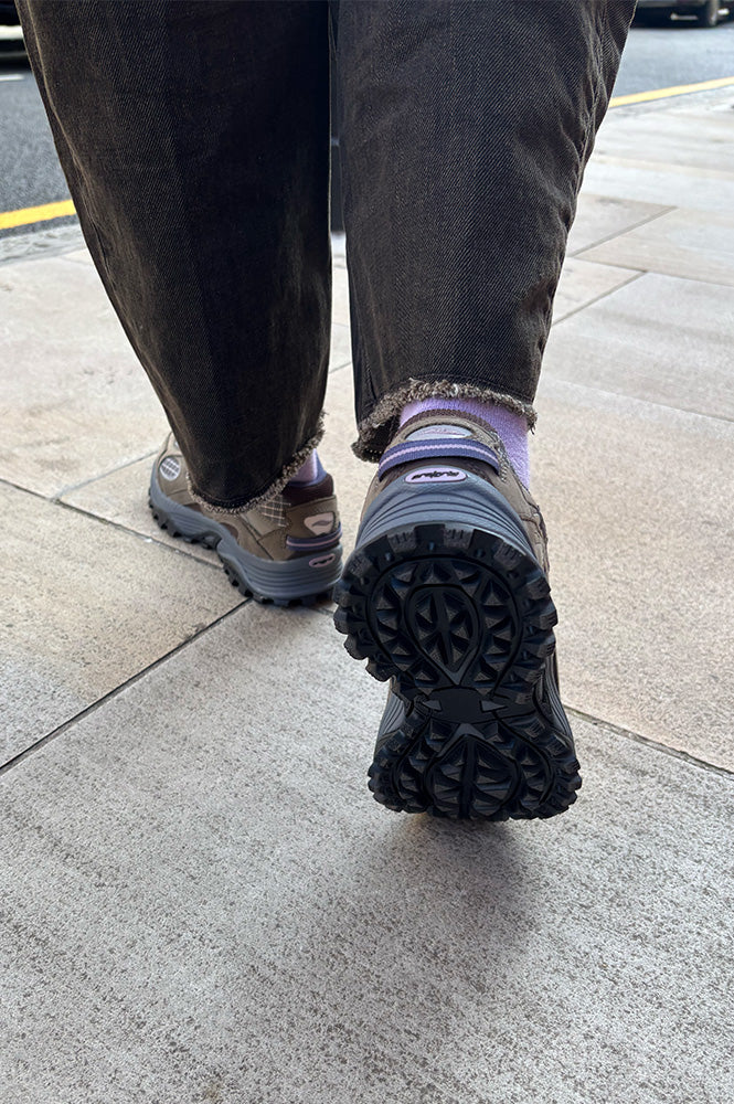 Saucony Grid Aura X Dark Grey/ Mud Trainers - The Mercantile London