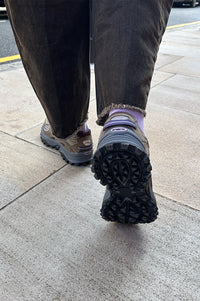 Saucony Grid Aura X Dark Grey/ Mud Trainers - The Mercantile London