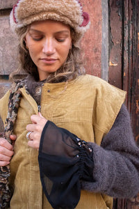 Object Pella Fennel Seed Sleeveless Jacket - The Mercantile London