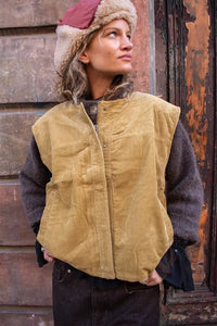 Object Pella Fennel Seed Sleeveless Jacket - The Mercantile London