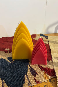 Sanne Hop Beeswax Yellow Ochre Arch Candle - The Mercantile London