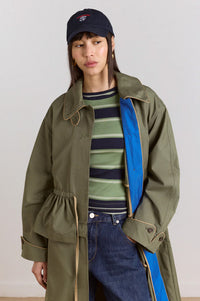 Damson Madder Myrtle Sage Trench Coat - The Mercantile London