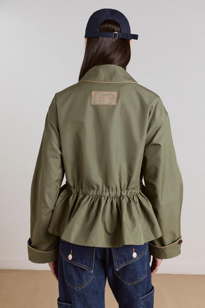 Damson Madder Myrtle Sage Trench Coat - The Mercantile London