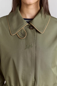 Damson Madder Myrtle Sage Trench Coat - The Mercantile London