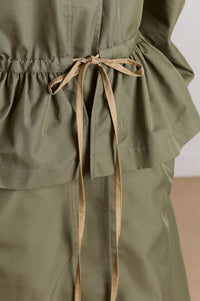 Damson Madder Myrtle Sage Trench Coat - The Mercantile London