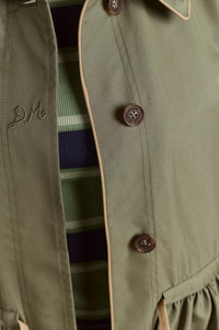 Damson Madder Myrtle Sage Trench Coat - The Mercantile London