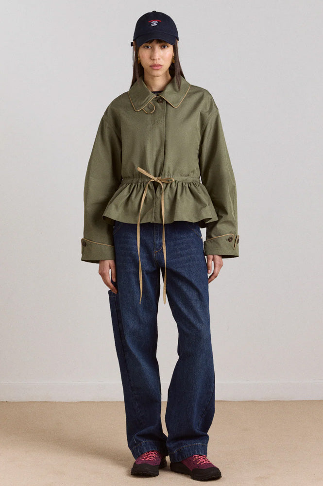 Damson Madder Myrtle Sage Trench Coat - The Mercantile London