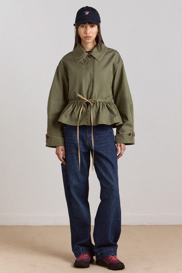 Damson Madder Myrtle Sage Trench Coat - The Mercantile London