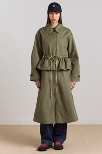 Damson Madder Myrtle Sage Trench Coat - The Mercantile London