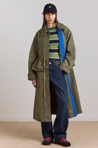 Damson Madder Myrtle Sage Trench Coat - The Mercantile London
