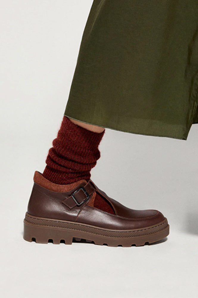 Naguisa Lyra Mahogany Ankle Boots - The Mercantile London