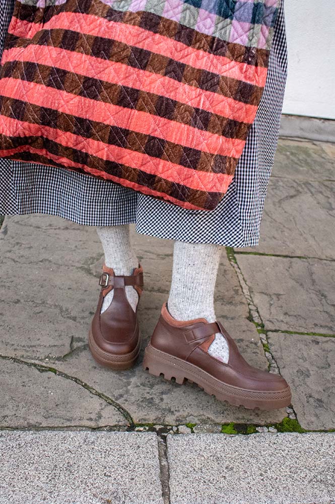 Naguisa Lyra Mahogany Ankle Boots - The Mercantile London