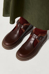 Naguisa Lyra Mahogany Ankle Boots - The Mercantile London