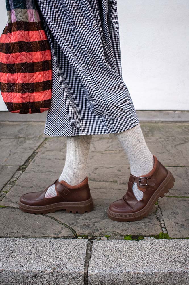 Naguisa Lyra Mahogany Ankle Boots - The Mercantile London