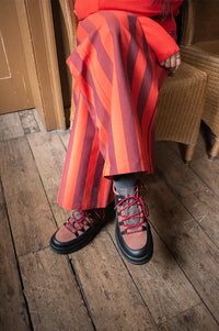 Naguisa Abra Brown & Charcoal Low Boots