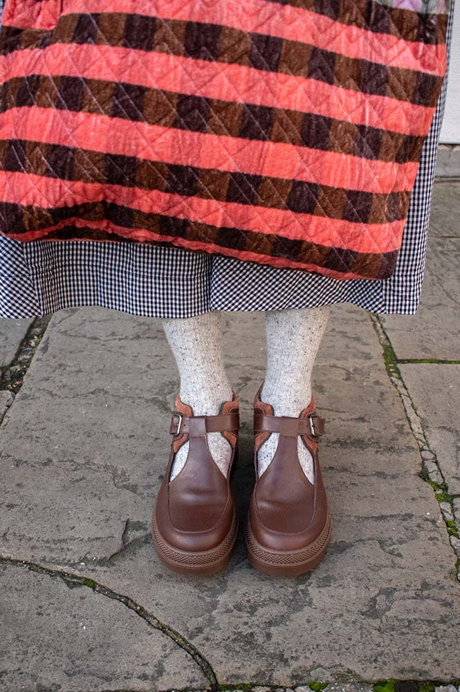 Naguisa Lyra Mahogany Ankle Boots - The Mercantile London