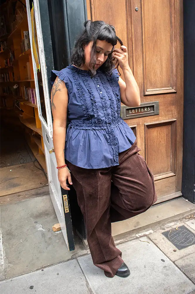 Damson Madder Leighton Ruffle Blouse