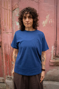 ICHI Palmer Navy Loose T-Shirt