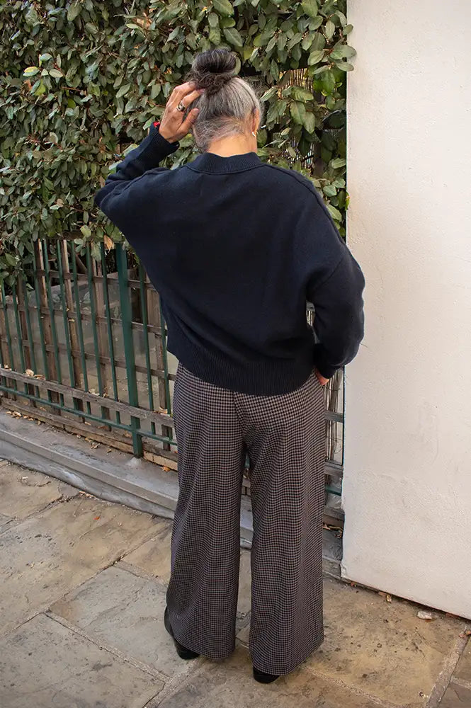 Jumper 1234 Navy Merino Crewneck Jumper