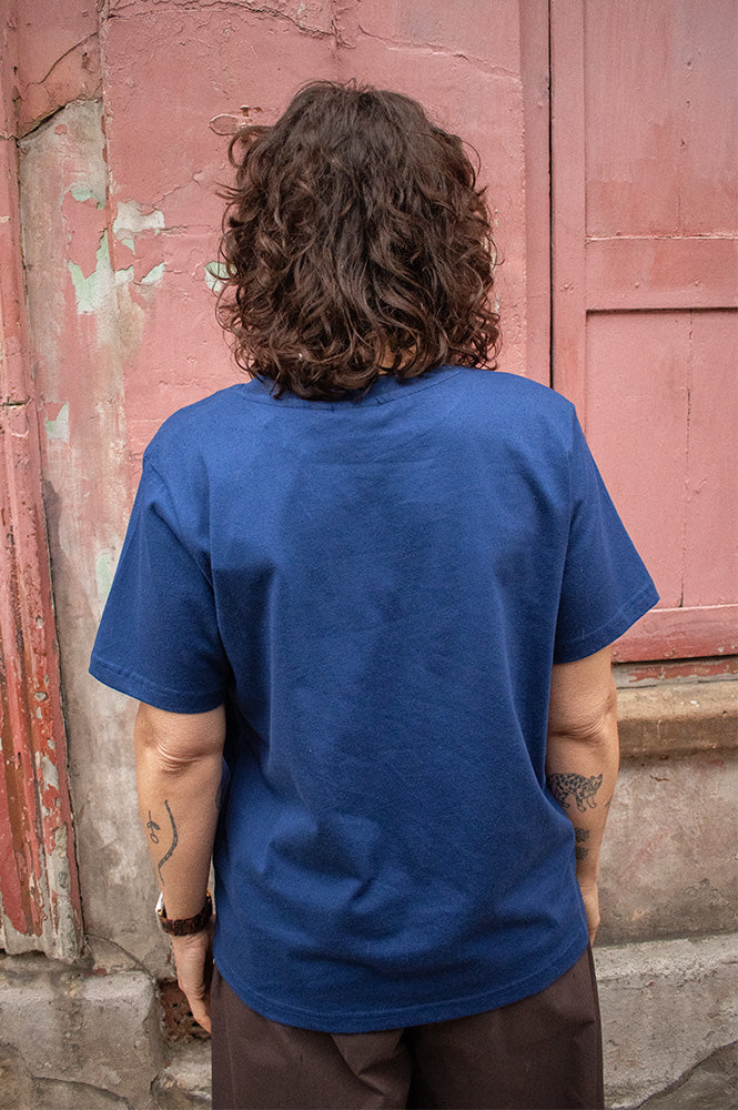 ICHI Palmer Navy Loose T-Shirt