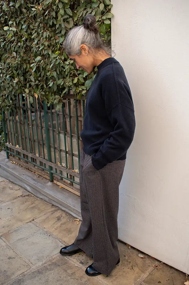 Jumper 1234 Navy Merino Crewneck Jumper