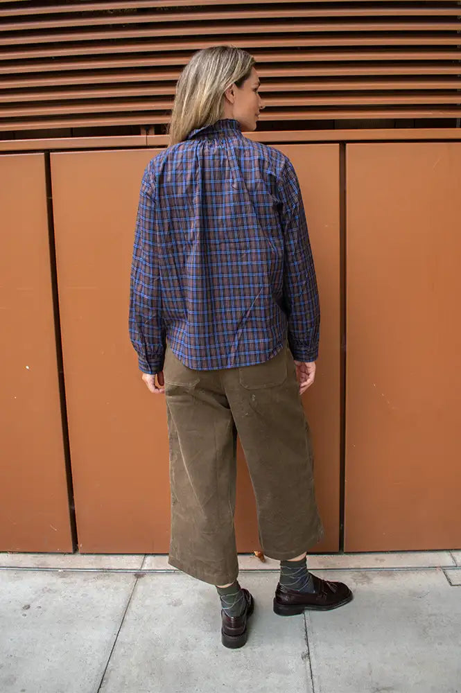 Artlove Solaria Blue Check Blouse