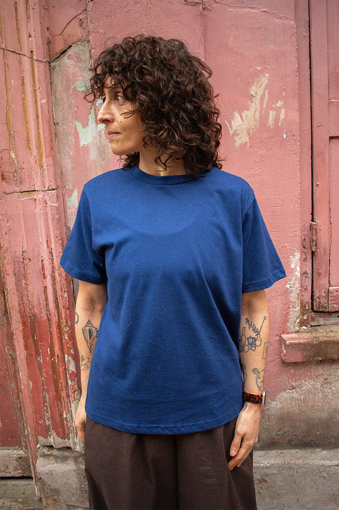 ICHI Palmer Navy Loose T-Shirt