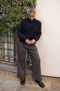 Jumper 1234 Navy Merino Crewneck Jumper
